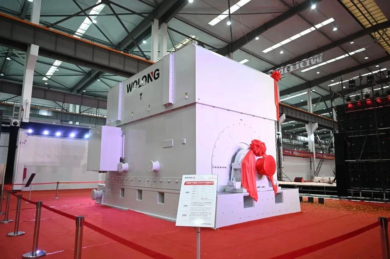 105 MW two-pole high-speed motor